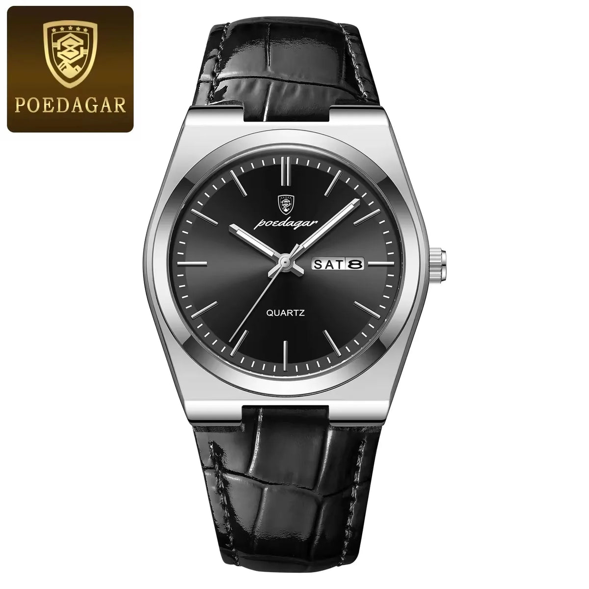 Montre de luxe Poedagar 930 en acier inoxydable