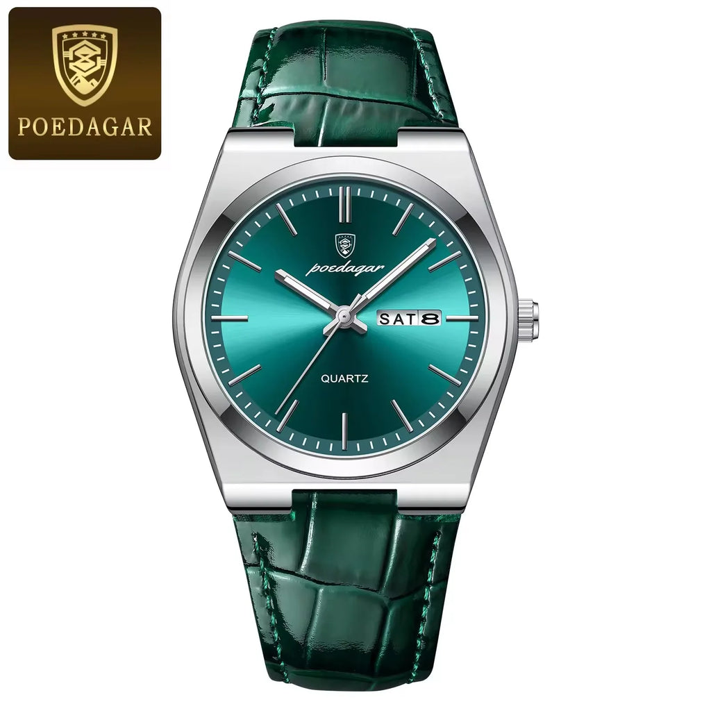 Montre de luxe Poedagar 930 en acier inoxydable