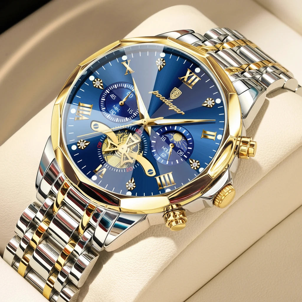 Montre Homme classe POEDAGAR Waterproof