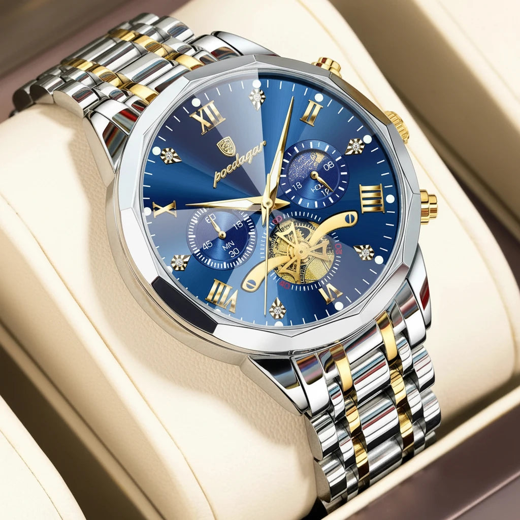 Montre Homme classe POEDAGAR Waterproof