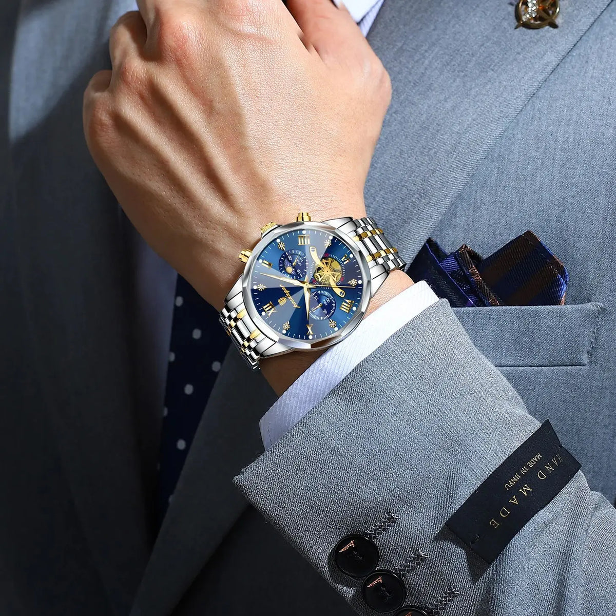 Montre Homme classe POEDAGAR Waterproof