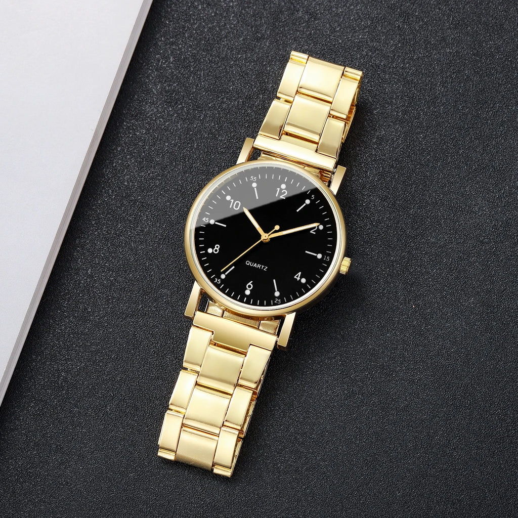 Coffret Montre Femme Anne – Montre Élégante avec 3 Bracelets Assortis