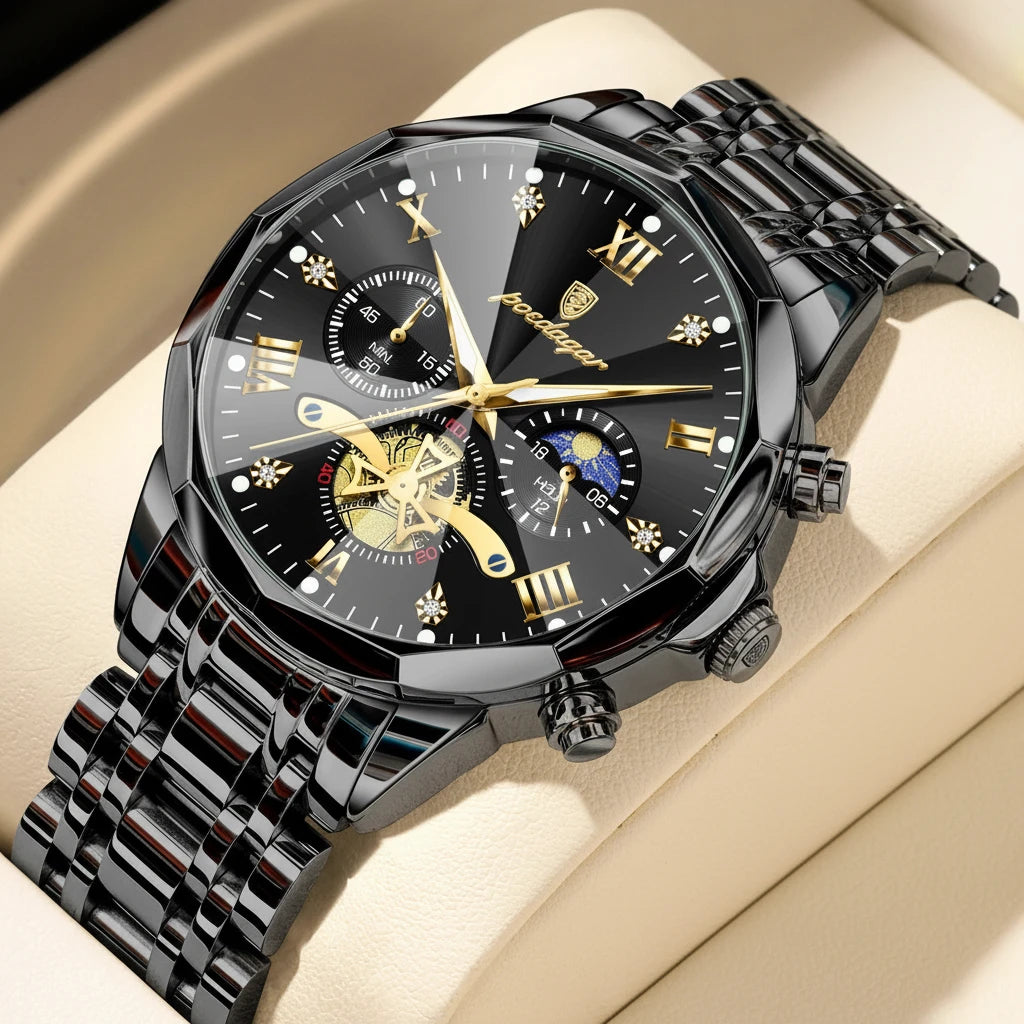 Montre Homme classe POEDAGAR Waterproof