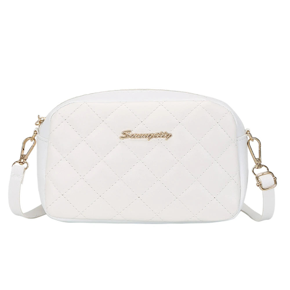 Sac à Bandoulière Femme à Pompons – Petit Sac Élégant à Motif Carreaux