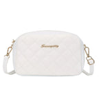 Sac à Bandoulière Femme à Pompons – Petit Sac Élégant à Motif Carreaux