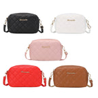 Sac à Bandoulière Femme à Pompons – Petit Sac Élégant à Motif Carreaux